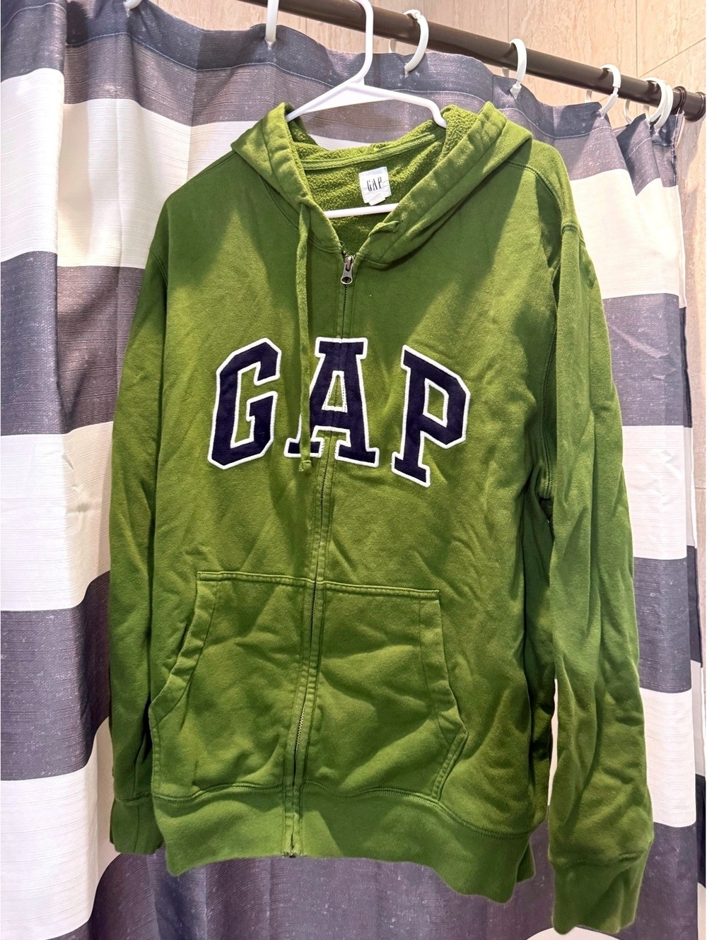 GAP relaxed logo green hoodie unisex forest green XL men’s